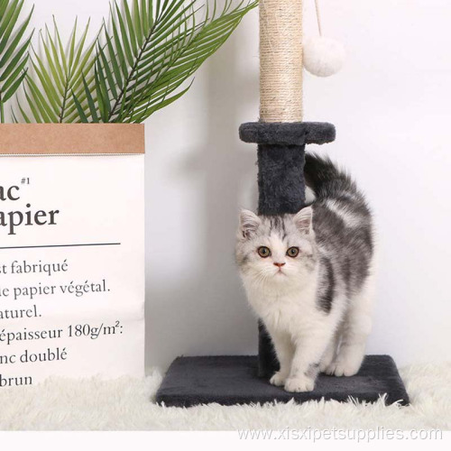 wood cat tower tree paw shape wooden scratcher